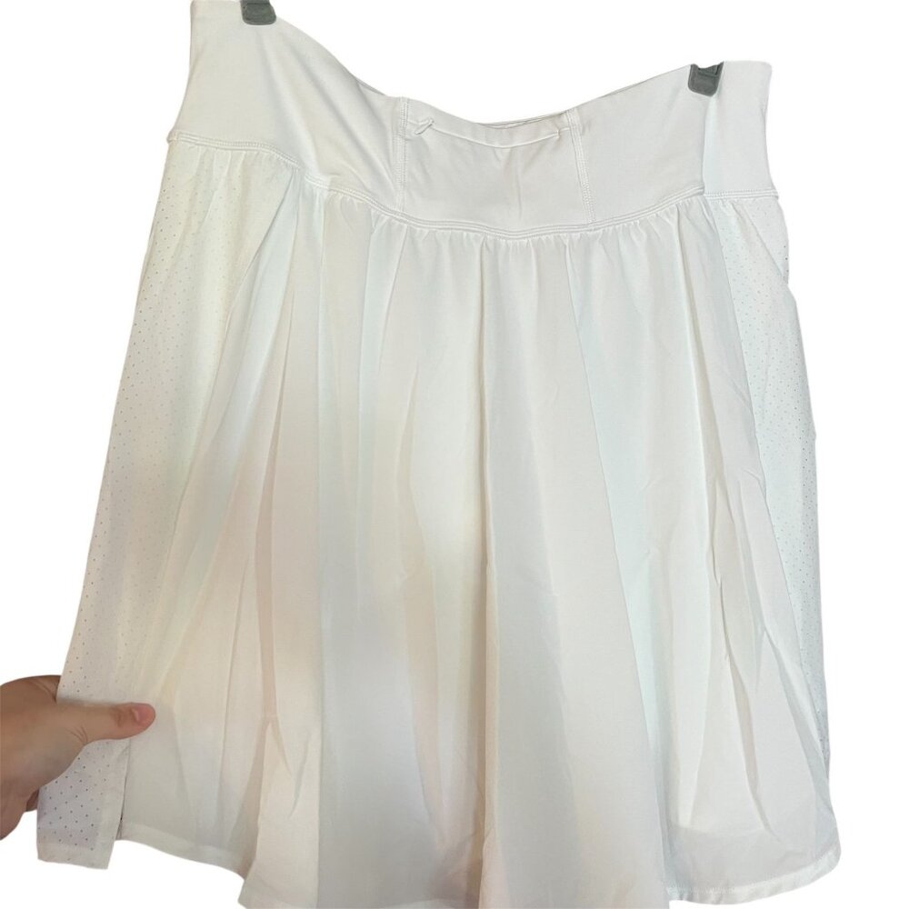 Spanx 1X Womens White Get Moving Skort With Inner Shorts - Picture 2 of 5